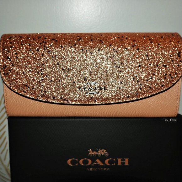 Coach Handbags - Coach Star Glitter Slim Wallet